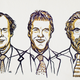 From left to right: William G. Kaelin Jr, Sir Peter J. Ratcliffe and Gregg L. Semenza
